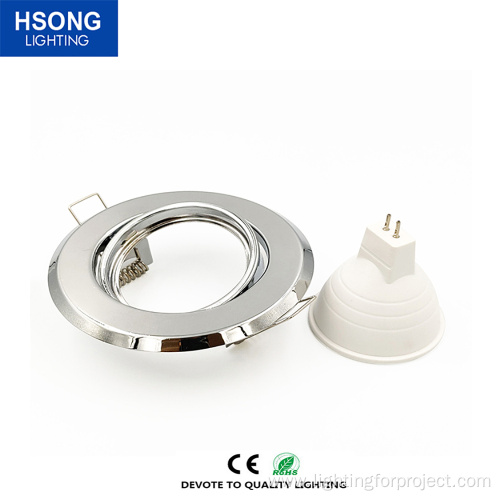 Fixed recessed ceiling frame Gu5.3Gu10Mr16 Can light